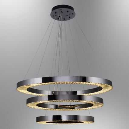 LED Кревастове Фоцикм JESI LED/99W/230V 3000K діаметр 100 см сріблястий