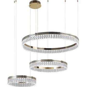 LED кришталева люстра на тросі THALIA з регулюванням яскравості LED/120W/230V 3000-6000K + пульт дистанційного керування