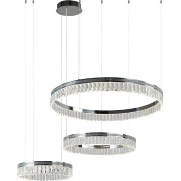 LED кришталева люстра на тросі THALIA, з регулюванням яскравості LED/120W/230V 3000-6000K + пульт дистанційного керування