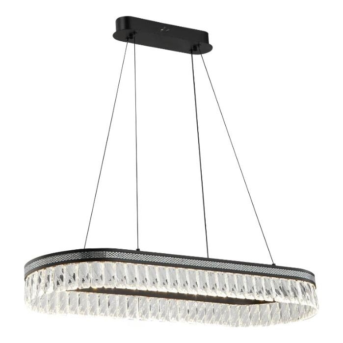 LED кришталева люстра на тросі THALIA з регулюванням яскравості LED/50W/230V 3000-6000K + дистанційне керування