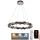 LED Кришталева підвісна люстра з регулюванням яскравості LED/40W/230V 3000-6500K глянцевий хром + пульт дистанційного керування
