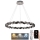 LED Кришталева підвісна люстра з регулюванням яскравості LED/55W/230V 3000-6500K глянцевий хром + пульт дистанційного керування