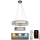 LED Кришталева підвісна люстра з регулюванням яскравості LED/65W/230V 3000-6500K глянцевий хром + пульт дистанційного керування