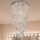 LED кришталевий стельовий світильник SAMOA LED/30 Вт/230 В діаметром 40 см блискучий хром + пульт дистанційного керування