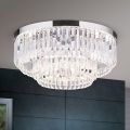 LED Кришталевий стельовий світильник з регулюванням яскравості PRISM LED/80W/230V діаметр 55 см глянцевий хром