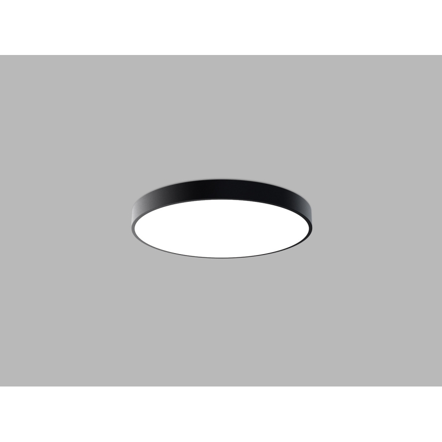 LED2 - LED-стельовий світильник MONO SLIM LED/60W/230V 3000K/4000K діаметр 60 см чорний