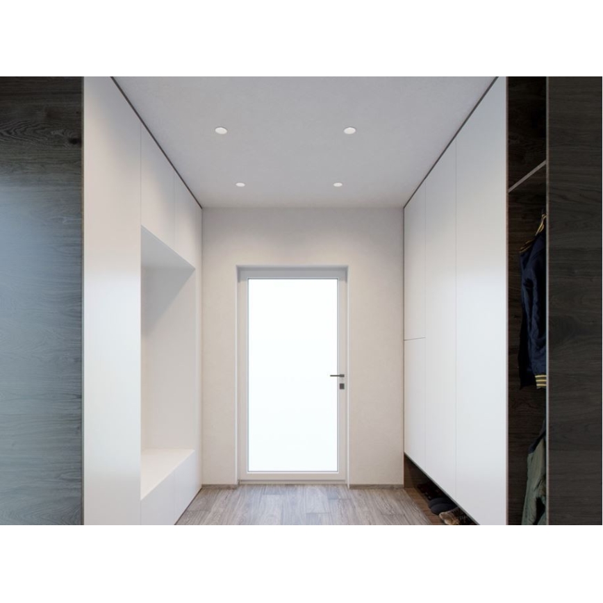 LED2 - LED Точковий вбудований світильник RAY LED/10W/230V білий IP44