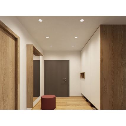 LED2 - LED Точковий вбудований світильник RAY LED/10W/230V білий IP44