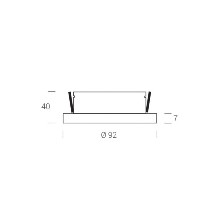LED2 - LED Точковий вбудований світильник STATIC LED/7W/230V IP44