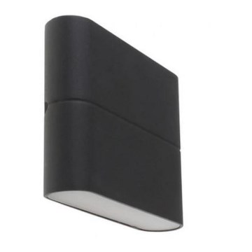 LED2 - LED Вуличний настінний світильник FLAT 2xLED/3W/230V антрацит IP54