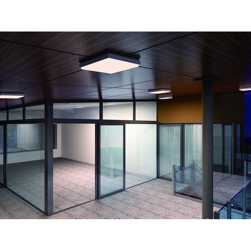 LED2 - LED Вуличний стельовий світильник QUADO LED/10W/230V антрацит IP54