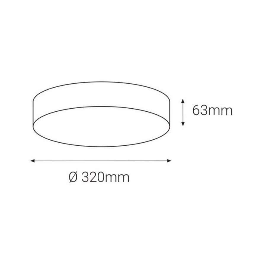 LED2 - LED Вуличний стельовий світильник з датчиком DRUM LED/21W/230V IP65 3000K/4000K/6500K