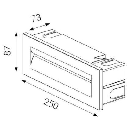 LED2 - LED Вуличний вбудований світильник STEP IN LED/8,5W/230V IP65