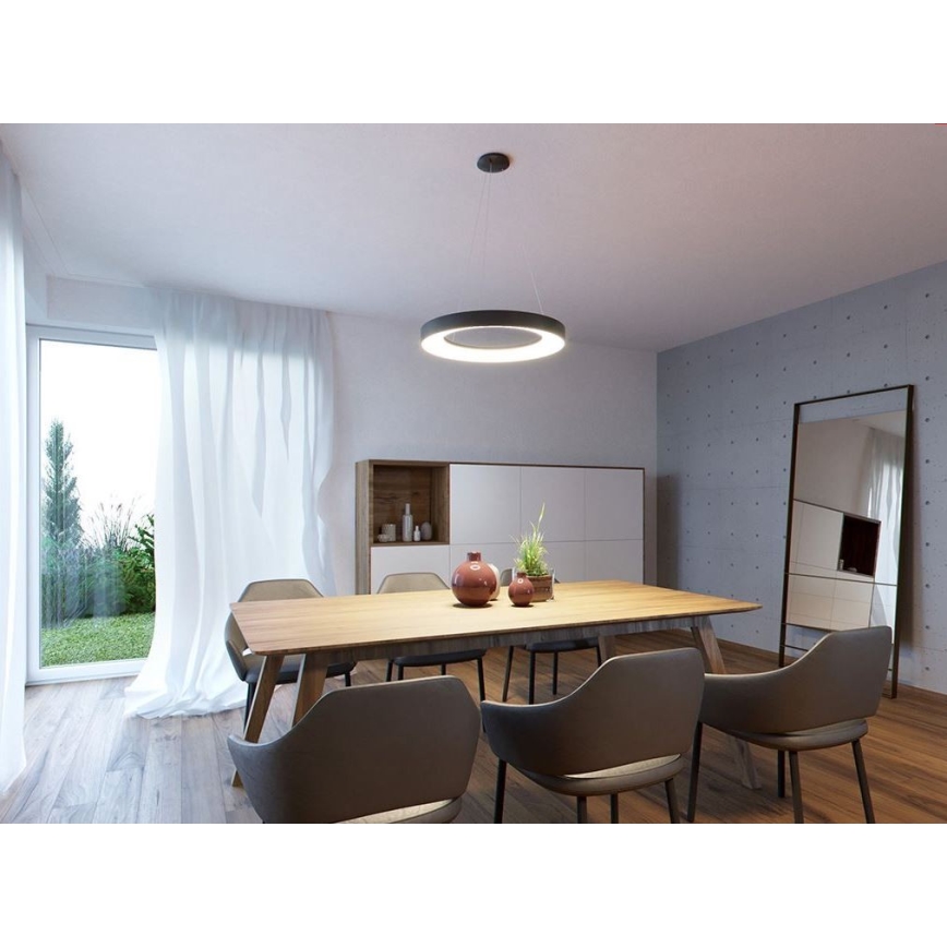 LED2 - Підвісна LED люстра BELLA LED/40W/230V 3000/4000K чорний