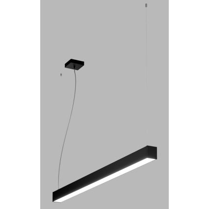 LED2 - Підвісна LED люстра NOLI LED/40W/230V 3000K/3500K/4000K чорний
