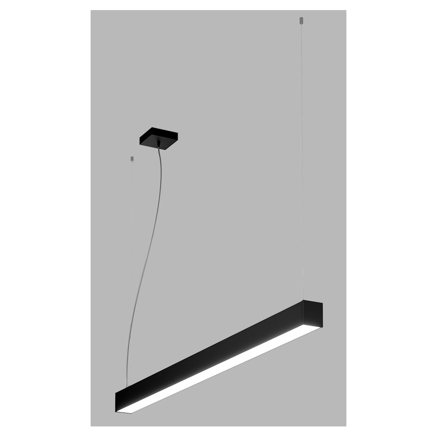 LED2 - Підвісна LED люстра NOLI LED/40W/230V 3000K/3500K/4000K чорний