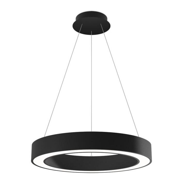 LED2 - Підвісна LED люстра з регулюванням яскравості SATURN LED/50W/230V 3000K/4000K чорний