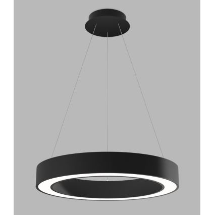 LED2 - Підвісна LED люстра з регулюванням яскравості SATURN LED/50W/230V 3000K/4000K чорний