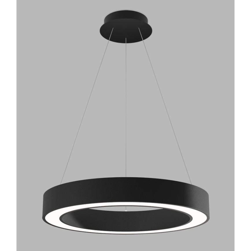 LED2 - Підвісна LED люстра з регулюванням яскравості SATURN LED/50W/230V 3000K/4000K чорний