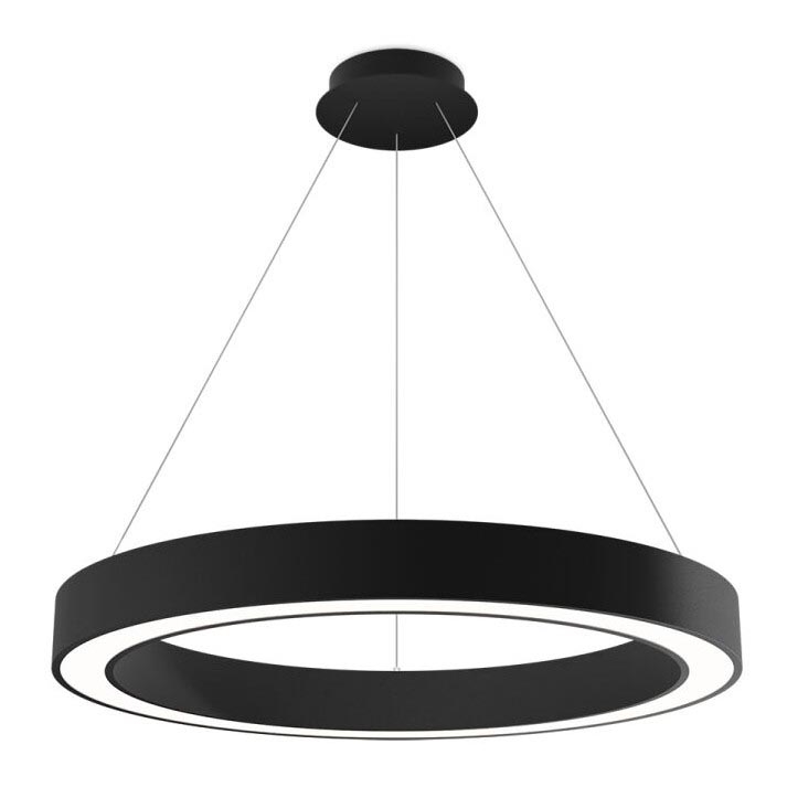 LED2 - Підвісна LED люстра з регулюванням яскравості SATURN LED/60W/230V 3000K/4000K чорний