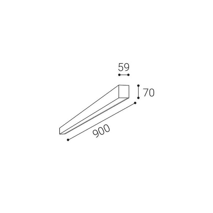 LED2 - потолочный светильник NOLI LED, 30 Вт, 230 В, 3000/3500/4000 К, 90 см, белый