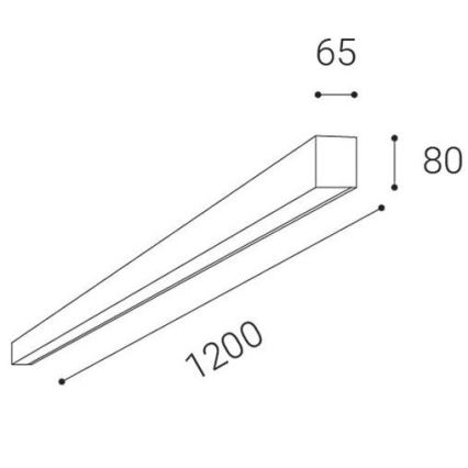 LED2 - Пристельовий LED світильник LINO LED/30W/230V 3000/3500/4000K чорний