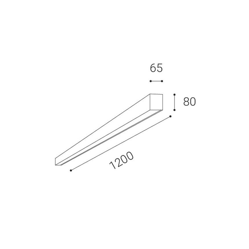 LED2 - Пристельовий LED світильник LINO LED/30W/230V 3000/3500/4000K чорний