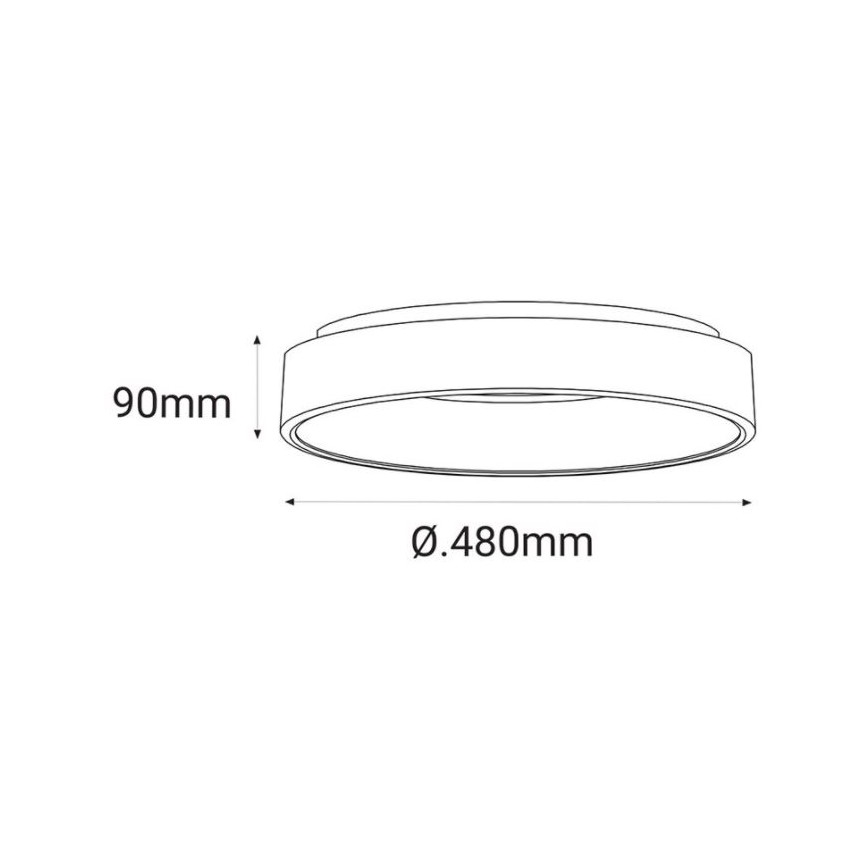 LED2 - Стельовий LED світильник BELLA LED/40W/230V 3000/4000K білий