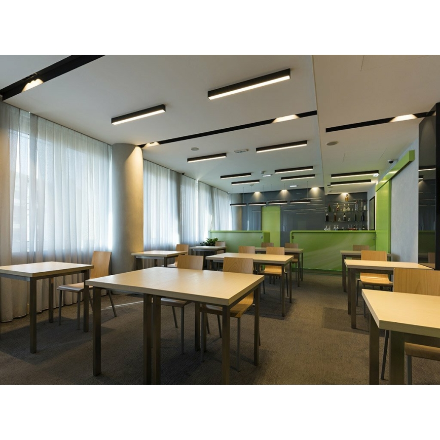 LED2 - Стельовий LED світильник LINO LED/24W/230V 3000K/3500K/4000K чорний 90 см