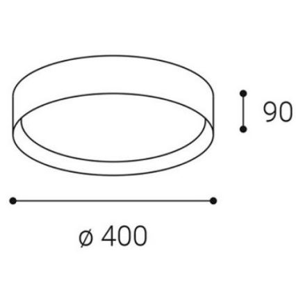 LED2 - Стельовий LED світильник MILA LED/30W/230V 3000/4000K