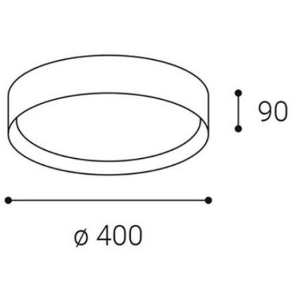 LED2 - Стельовий LED світильник MILA LED/30W/230V 3000/4000K
