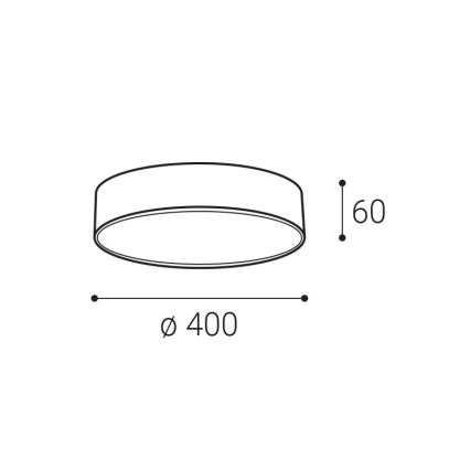 LED2 - Стельовий LED світильник MONO LED/30W/230V 3000K/4000K чорний