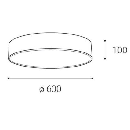 LED2 - Стельовий LED світильник MONO LED/60W/230V 3000/4000K білий
