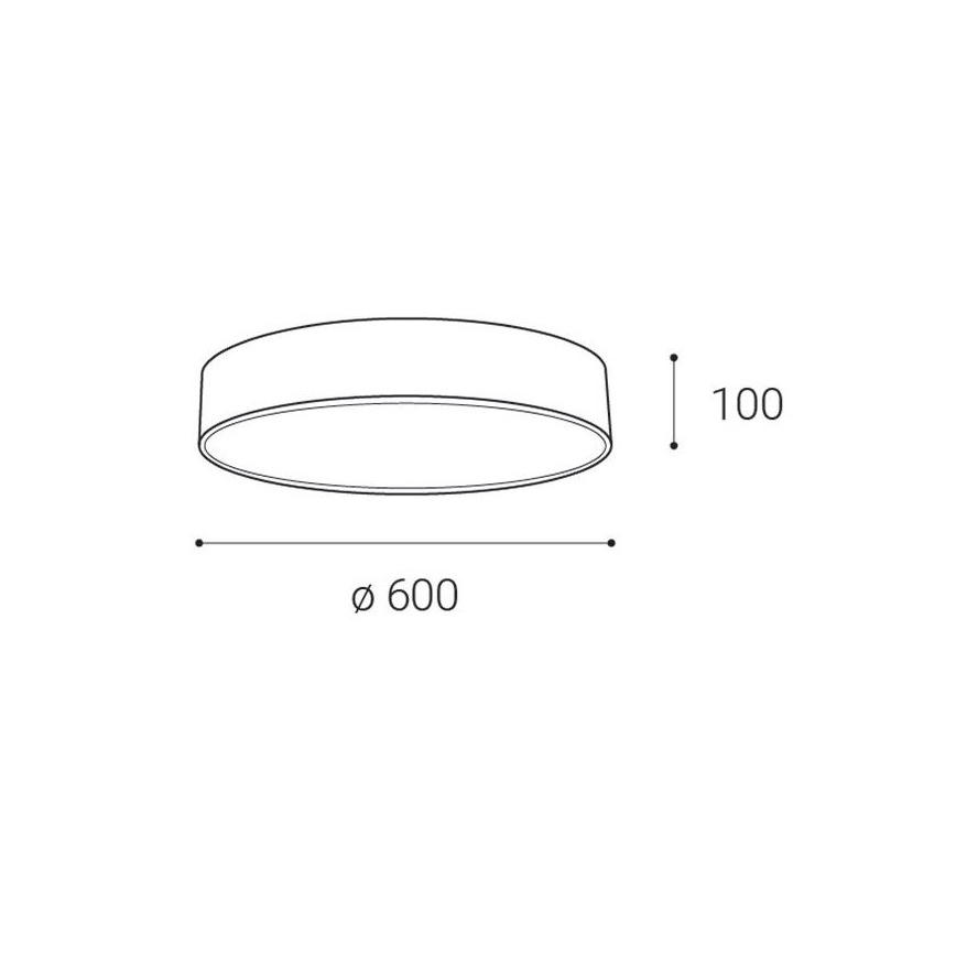 LED2 - Стельовий LED світильник MONO LED/60W/230V 3000/4000K білий