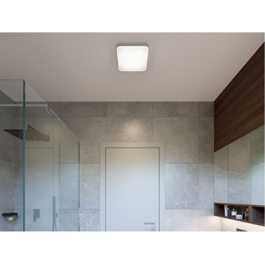 LED2 - Стельовий LED світильник SQUARE LED/12W/230V IP54 3000/4000/5700K