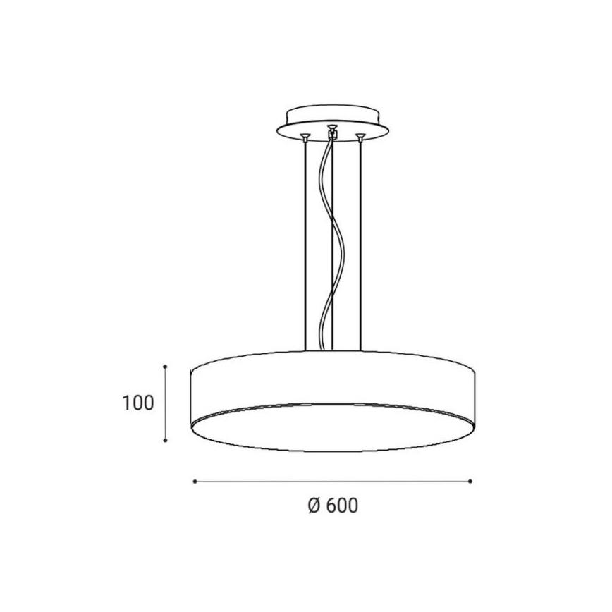 LED2 - Светодиодная подвесная люстра MONO LED/60W/230V 3000/4000K белый