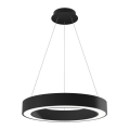 LED2 - Светодиодная подвесная люстра с регулированием яркости SATURN LED/50W/230V 3000K/4000K черный