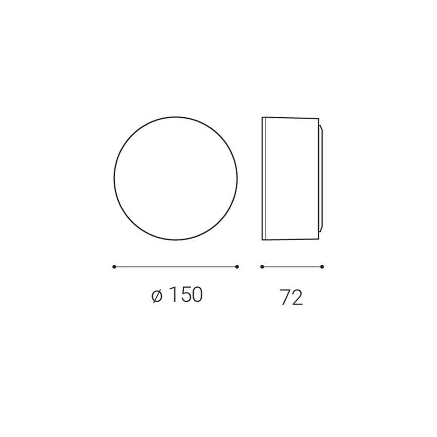 LED2 - Светодиодный потолочный светильник BUTTON LED/12W/230V CRI 90 белый