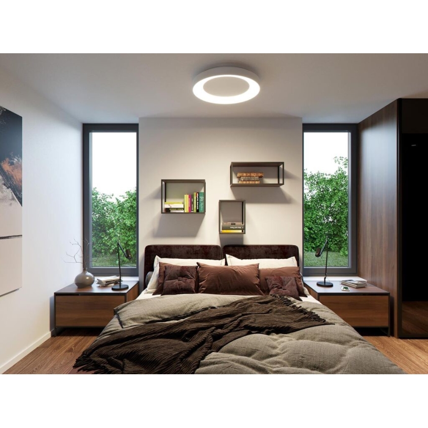 LED2 - Светодиодный потолочный светильник с регулированием яркости BELLA LED/80W/230V 3000K/4000K белый