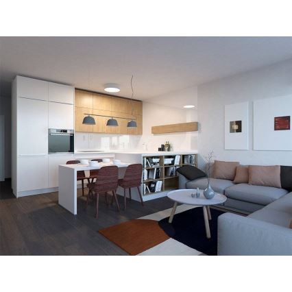 LED2 - Светодиодный потолочный светильник с регулированием яркости MONO LED/100W/230V 3000K/4000K белый