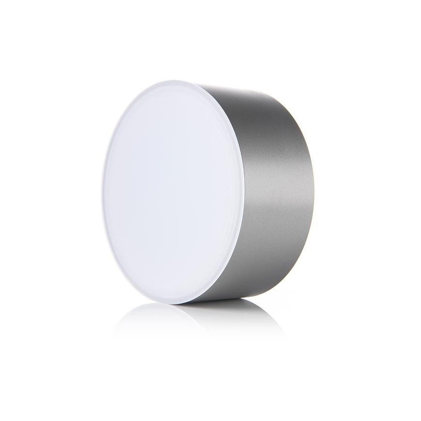 LED2 - Светодиодный потолочный светильник BUTTON LED/17W/230V серебряный
