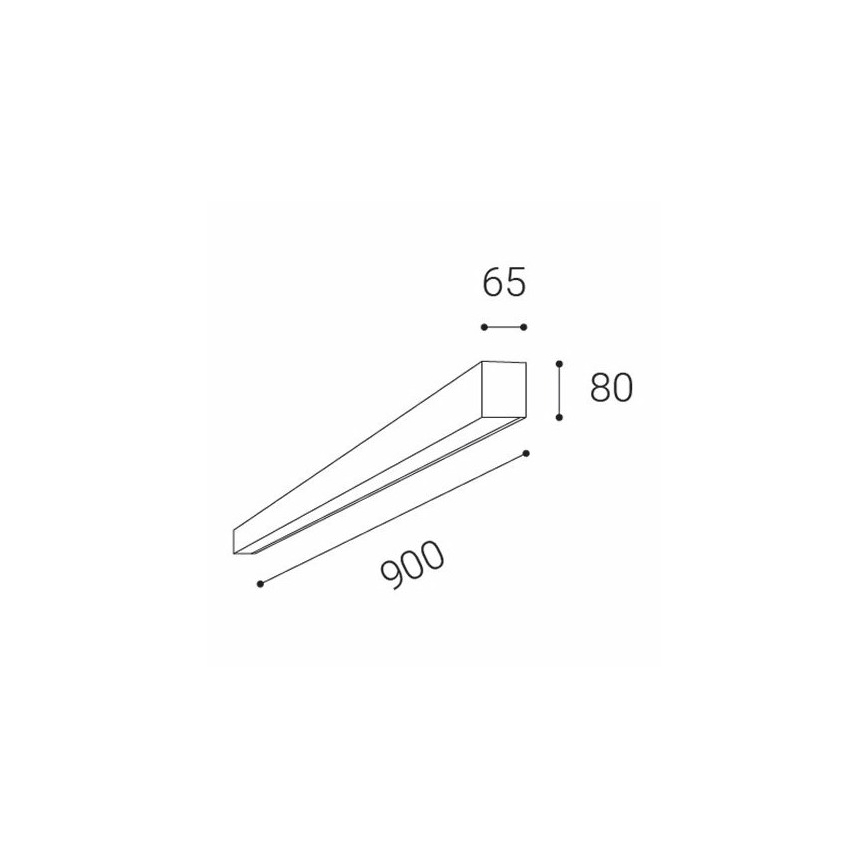 LED2 - Светодиодный потолочный светильник LINO LED/24W/230V 3000K/3500K/4000K белый 90 см