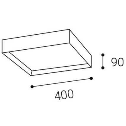 LED2 - Светодиодный потолочный светильник MILO LED/30W/230V белый 3000/4000K