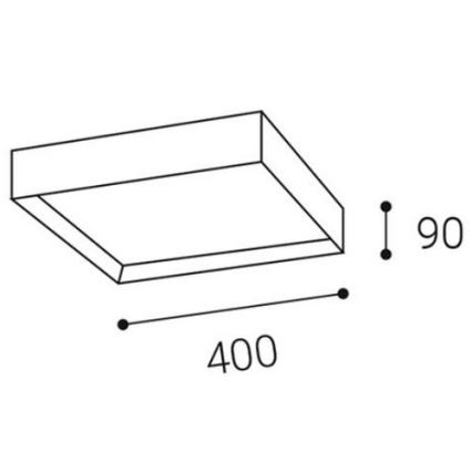 LED2 - Светодиодный потолочный светильник MILO LED/30W/230V черный 3000/4000K