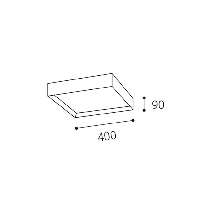 LED2 - Светодиодный потолочный светильник MILO LED/30W/230V черный 3000/4000K