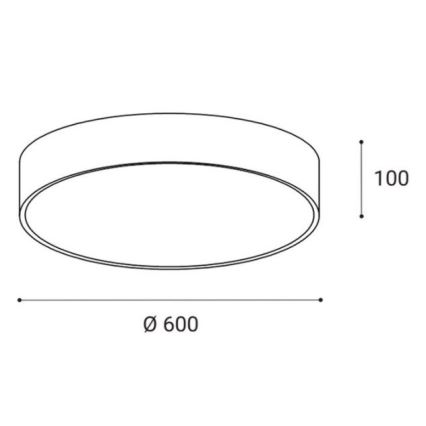 LED2 - Светодиодный потолочный светильник MONO LED/60W/230V 3000/4000K черный