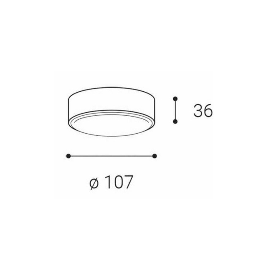 LED2 - Светодиодный потолочный светильник ROLO LED/6W/230V IP65 антрацит