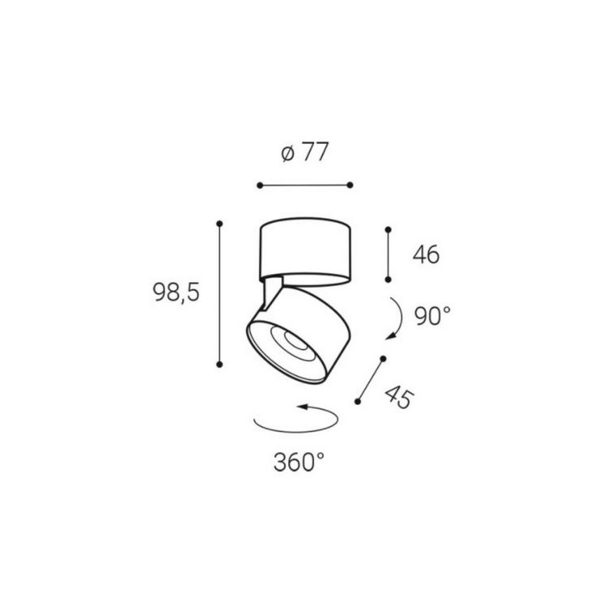 LED2 - Светодиодный точечный светильник KLIP ON LED/11W/230V белый
