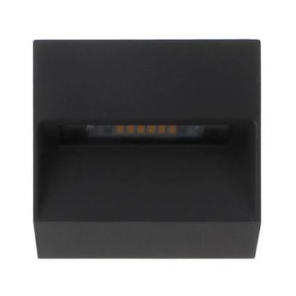 LED2 - Светодиодный уличный настенный светильник STEP ON LED/3W/230V антрацит IP54
