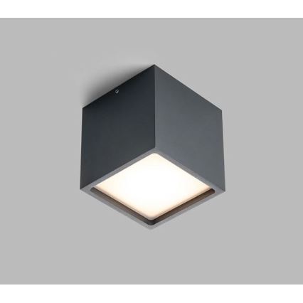 LED2 - Светодиодный уличный потолочный светильник CUBE LED/12W/230V IP54 антрацит